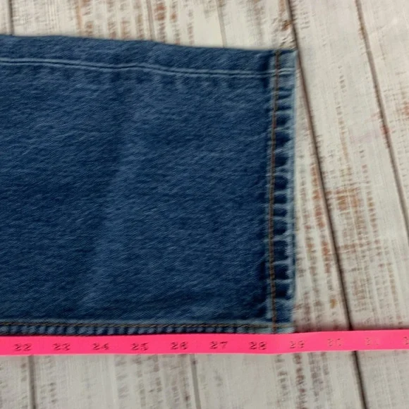 Levis "505" boot cut blue jeans sz 35 x 30 - Picture 8 of 15